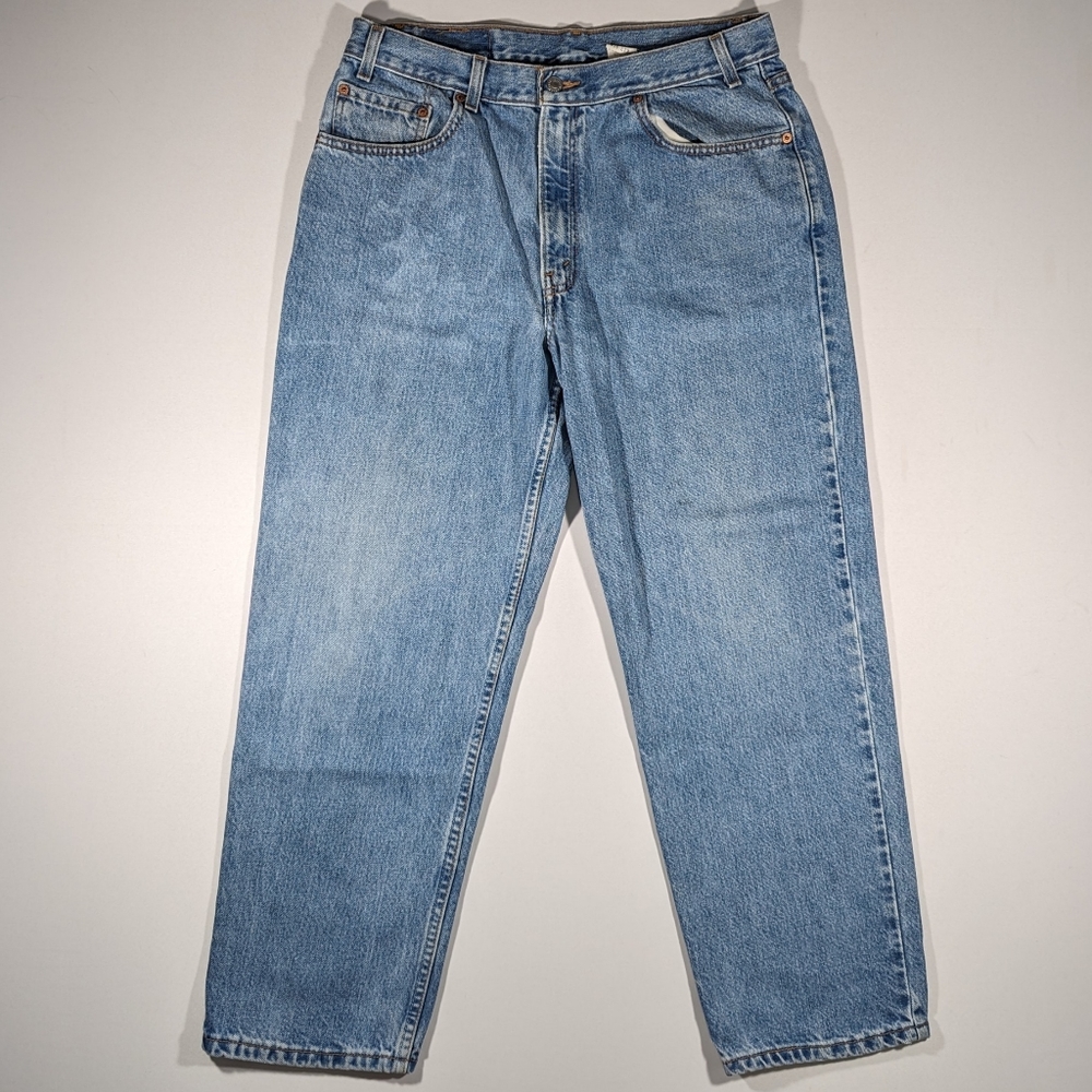 Vintage Levi's Red Tab 550 Relaxed Fit Jeans 36x39 Y2K 2000s Dates 2002 Blue